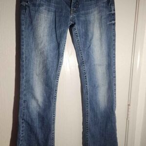Vtg Lucky Brand Women's Li Rise Button Flt  Blue Jeans Sz 8/29